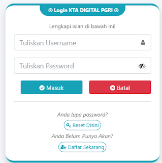 Register PGRI Kerinci - Persatuan Guru Republik Indonesia Cabang Kerinci